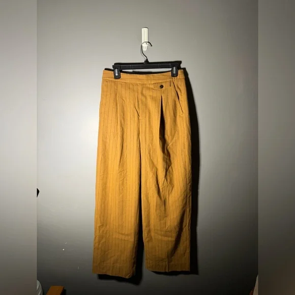 Madewell The Rosedale High-Rise Straight Pant in Pinstripe Size 6 - Picture 3 of 8